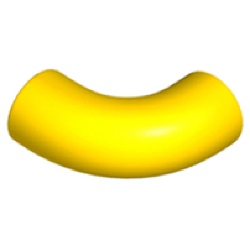 Steen, Rond 1x1 90° elleboog Yellow